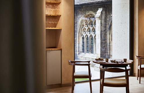 The interiors of London restaurant St Barts evoke Smithfield’s medieval past