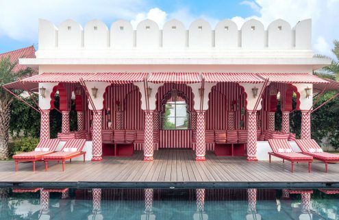 Villa Palladio Jaipur is a candy-striped hideout on the outskirts of the city